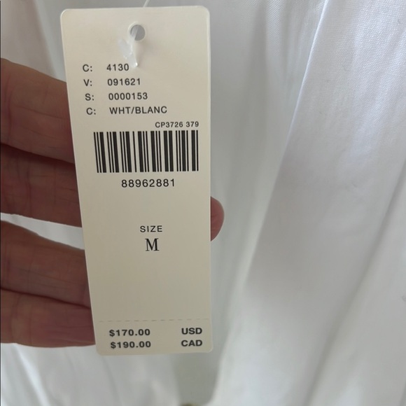 Anthropologie White Sleeveless Mock Neck Sundress - Picture 3 of 5